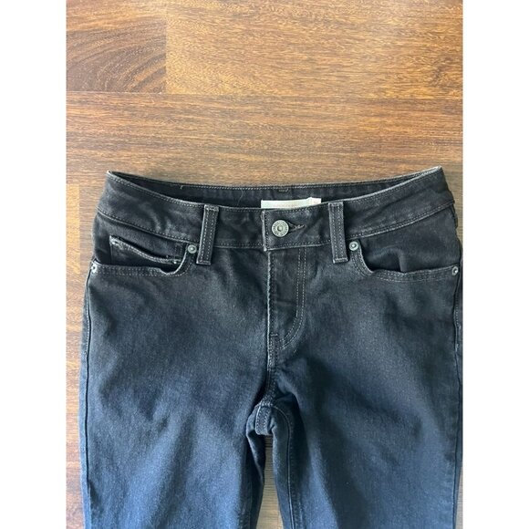 Levi’s Superlow Bootcut Jeans 26 Black Y2K Low Rise Stretch Denim Classic Fit - Picture 2 of 6